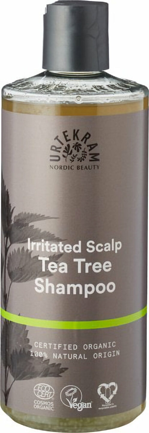 Urtekram Tea Tree Shampoo kalmeert en hydrateert een ge&iuml;rriteerde hoofdhuid.