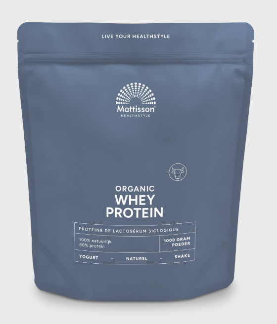 Mattisson - Biologische Wei Prote&iuml;ne Poeder Naturel 80% - 1000 gram