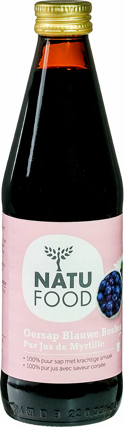 Natufood Oersap Blauwe Bosbes 100% puur zonder toevoegingen