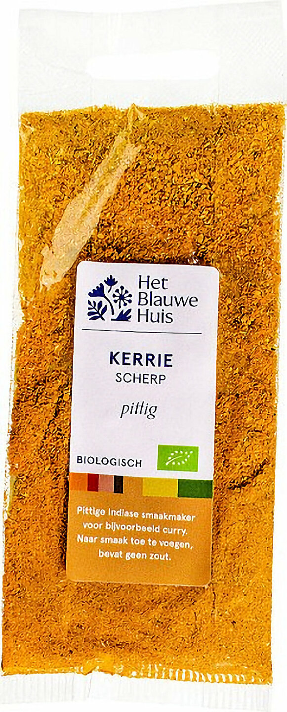 Het Blauwe Huis Biologische Scherpe Kerrie krachtige smaak voor curry's