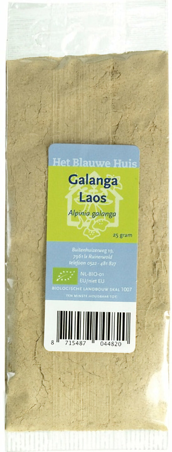 Het Blauwe Huis Biologische Gemalen Laos 25 gram frisse citrussmaak
