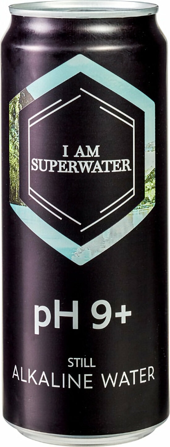 I AM SuperWater Alkalisch Mineraalwater pH 8.8 in handig blik
