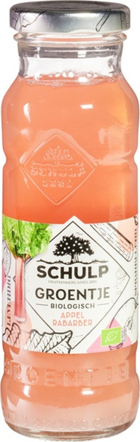 Schulp Biologisch Appel-Rabarbersap met 30% rabarber voor extra frisheid