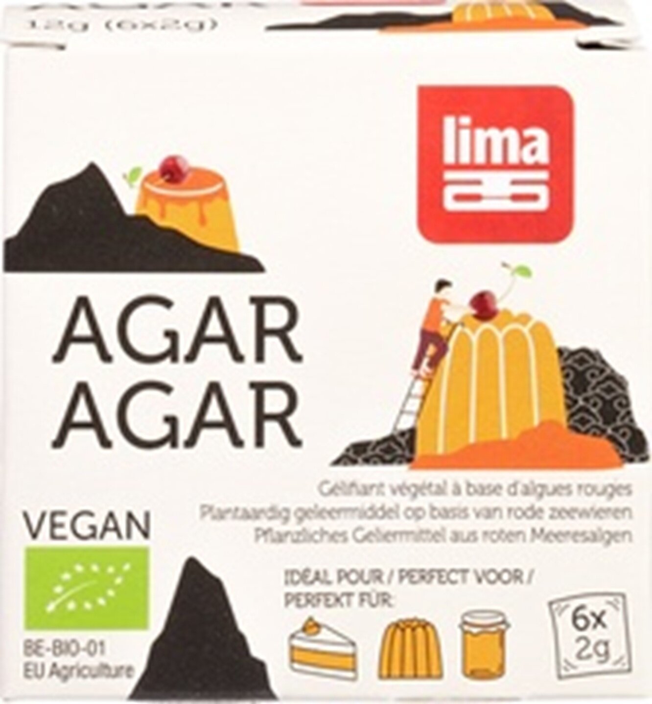 Lima Biologische Agar Agar 6 &times; 2 g &ndash; makkelijk doseren