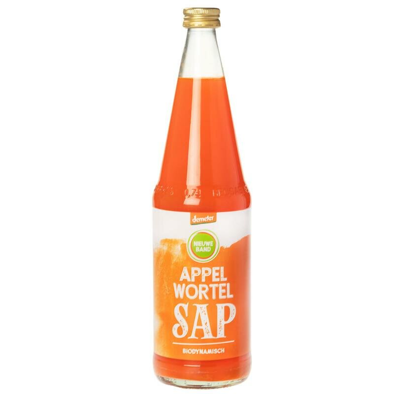 Nieuwe Band Appel-Wortelsap Demeter 700 ml met 67% appelsap
