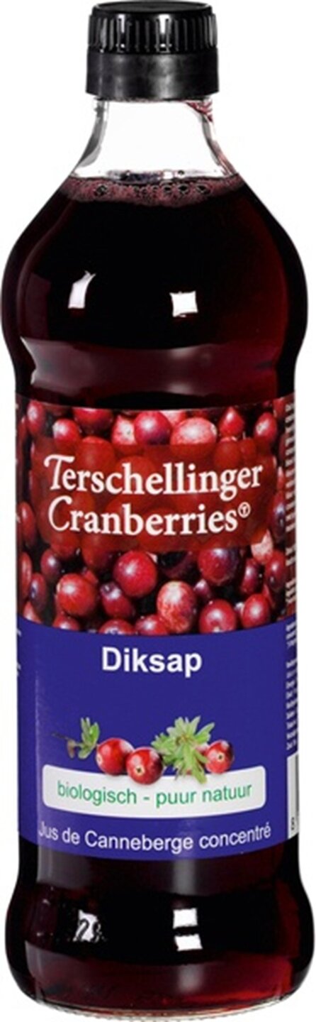 Terschellinger biologisch cranberry diksap met 51% cranberrysap