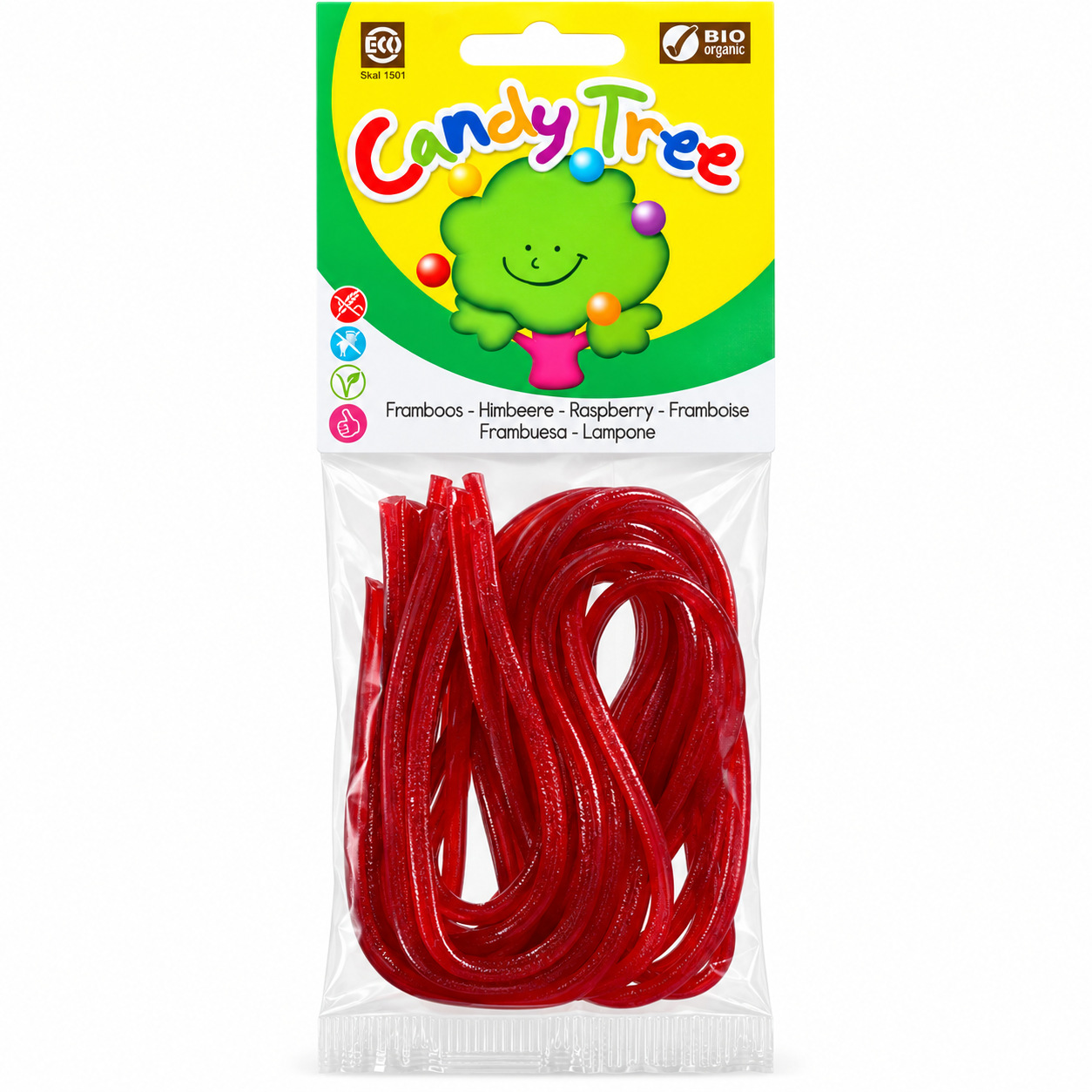 Candy Tree biologische Frambozenveters glutenvrij en zonder gelatine