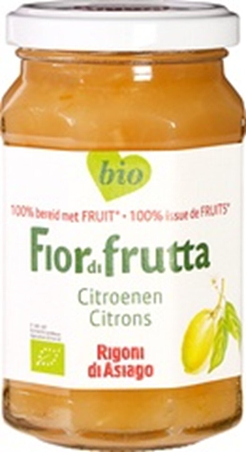 Fiordifrutta Citroen Fruitbeleg Bio 260 gram met 30% Siciliaanse citroen