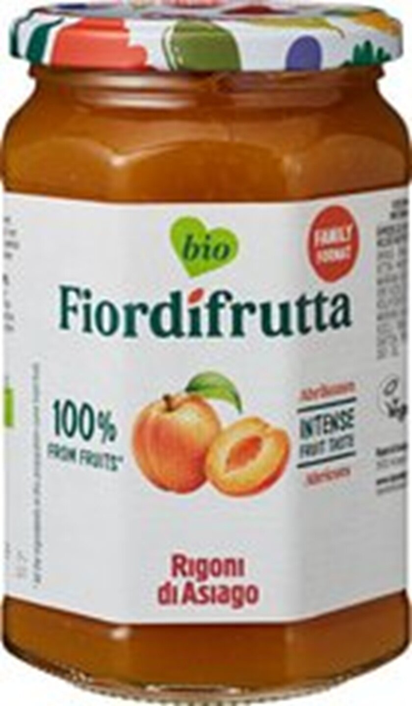 Fiordifrutta Abrikozen Fruitbeleg Bio 600 g &ndash; 60% abrikozen