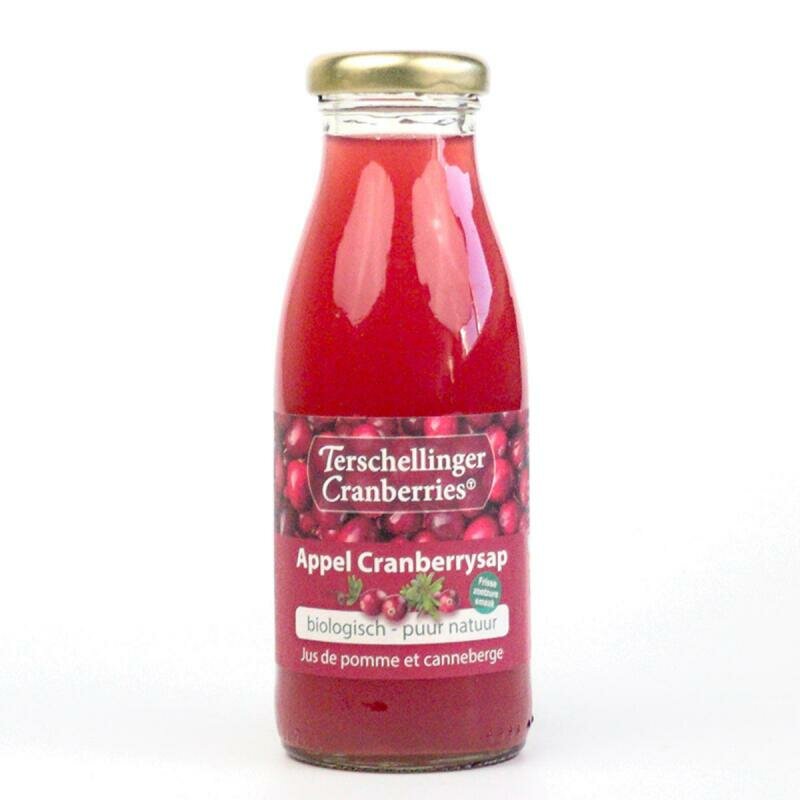 Terschellinger Appel Cranberrysap Bio 250 ml &ndash; frisse appel-cranberrysmaak