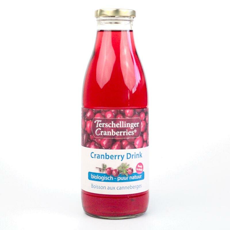 Terschellinger Cranberry Drink Bio 750 ml met 25% cranberrysap