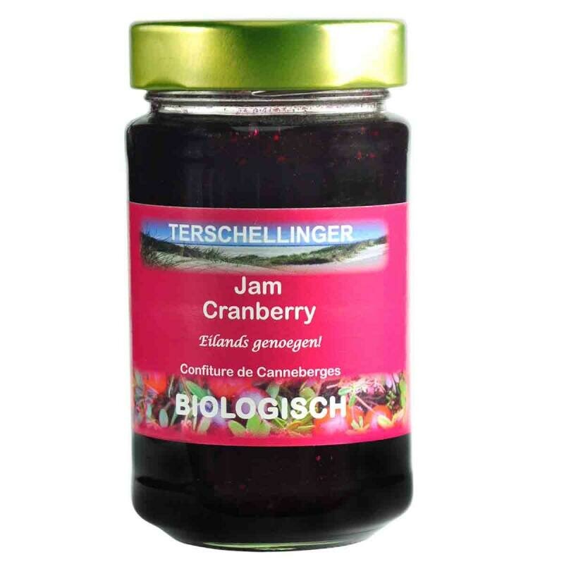 Terschellinger Cranberry Jam Biologisch 250 gram met 41% cranberries