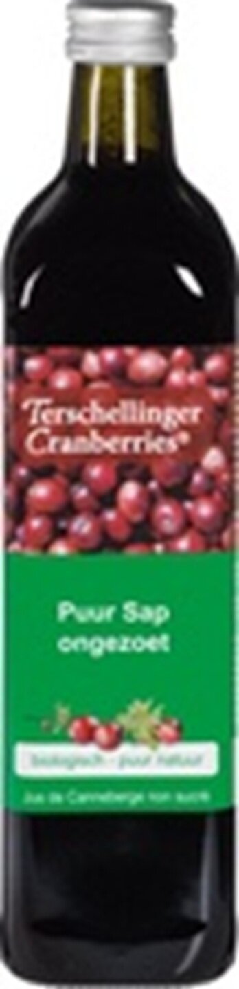 Terschellinger Cranberrysap Ongezoet Biologisch 750 ml van Terschelling