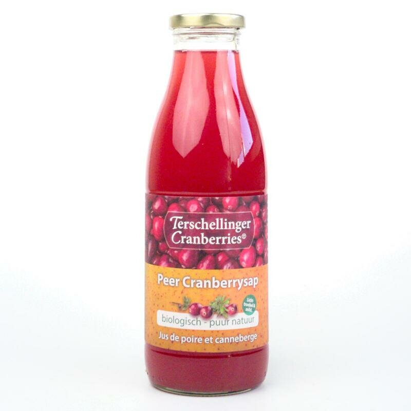 Terschellinger Peer Cranberrysap Biologisch 750 ml met 20% cranberrysap