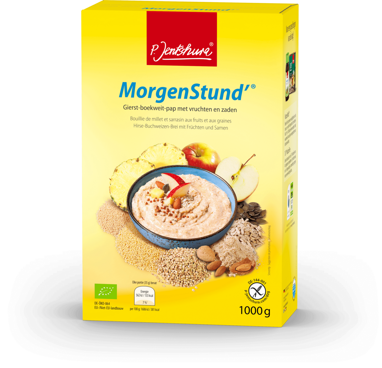 Jentschura MorgenStund BIO Ontbijtpap 1000 g met gierst en boekweit
