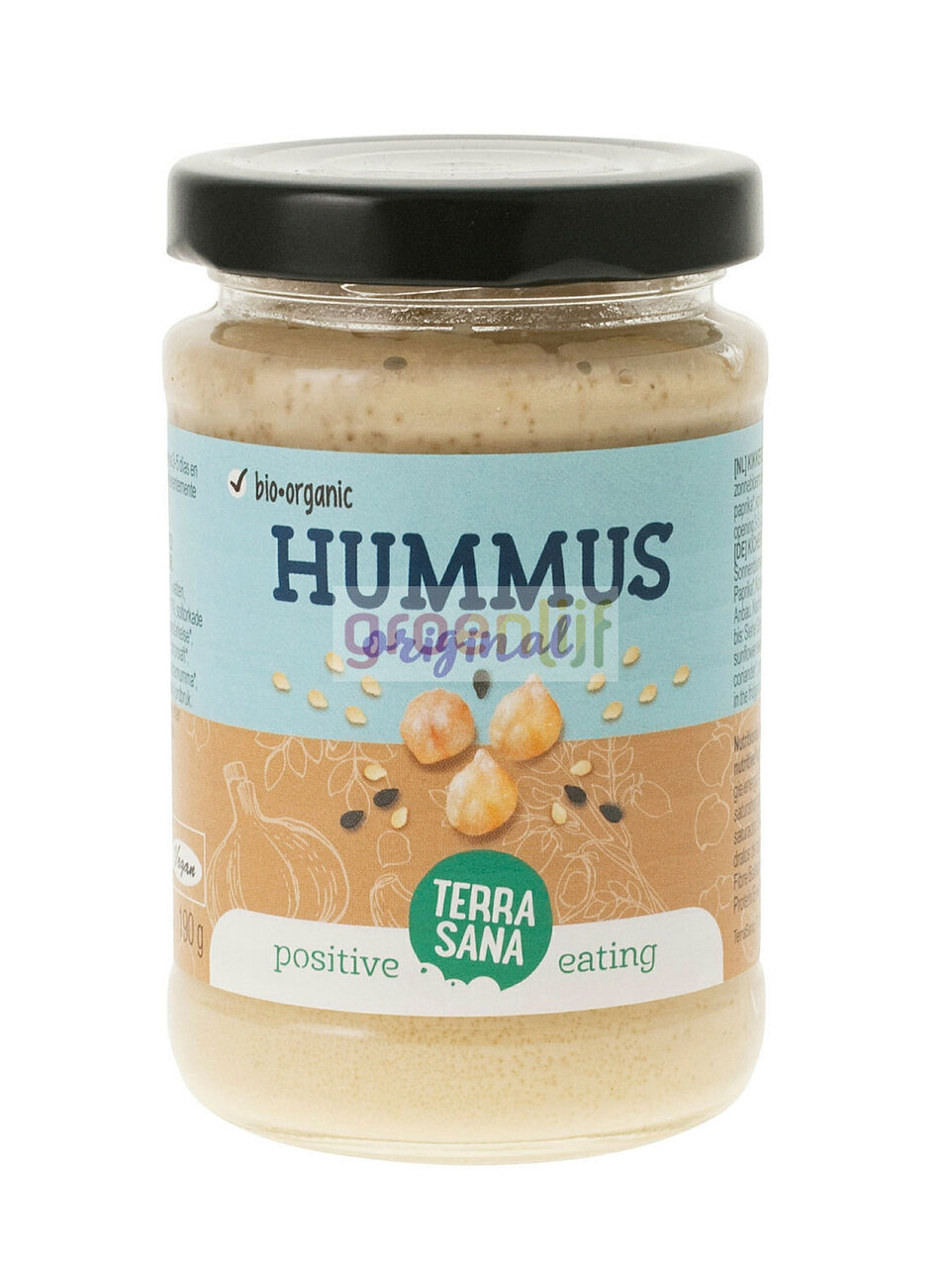Biologische Hummus spread naturel