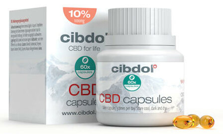 CBD Softgel Capsules 10% (1000mg) - 60caps - CIBDOL
