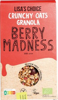 Lisa&#039;s Choice&nbsp;Glutenvrije Granola Berry Madness