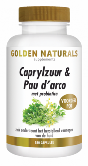 Golden Naturals&nbsp;Caprylzuur &amp; Pau d&#039;Arco