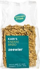 Kari&#039;s Crackers - Knekkebr&oslash;d Zeewier - 200 gram