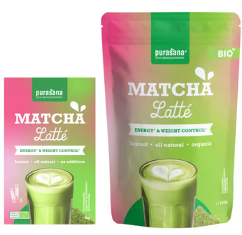 Purasana - Instant Matcha Latte - 6 x 10 g (60 g)