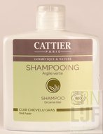 Cattier Shampoo groene klei vet haar