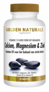 Calcium, Magnesium &amp; Zink - 90 tab - Golden Naturals