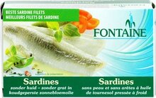Fontaine - Sardines zonder Huid en Graat - 120 gram