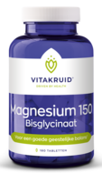 Magnesium 150 Bisglycinaat - 180 tabletten - Vitakruid