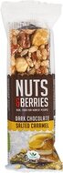 Nuts &amp; Berries - Notenreep Pure Chocolade Gezouten Karamel - 40 gram