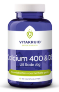 Vitakruid - Calcium 400 &amp; D3 uit Rode Alg - 90 kauwtabletten