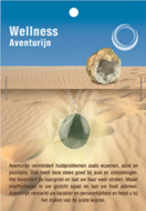 Groene natuursteen met ketting, direct draagbaar of cadeau te geven