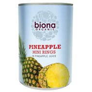 Biona Ananasringen op Sap Bio 425 g &ndash; 100% puur ananassap
