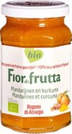 Fiordifrutta Fruitbeleg Mandarijn &amp; Kurkuma Bio 260 g &ndash; frisse, kruidige smaak