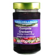 Terschellinger Cranberry Compote Bio &ndash; grover en minder zoet dan jam