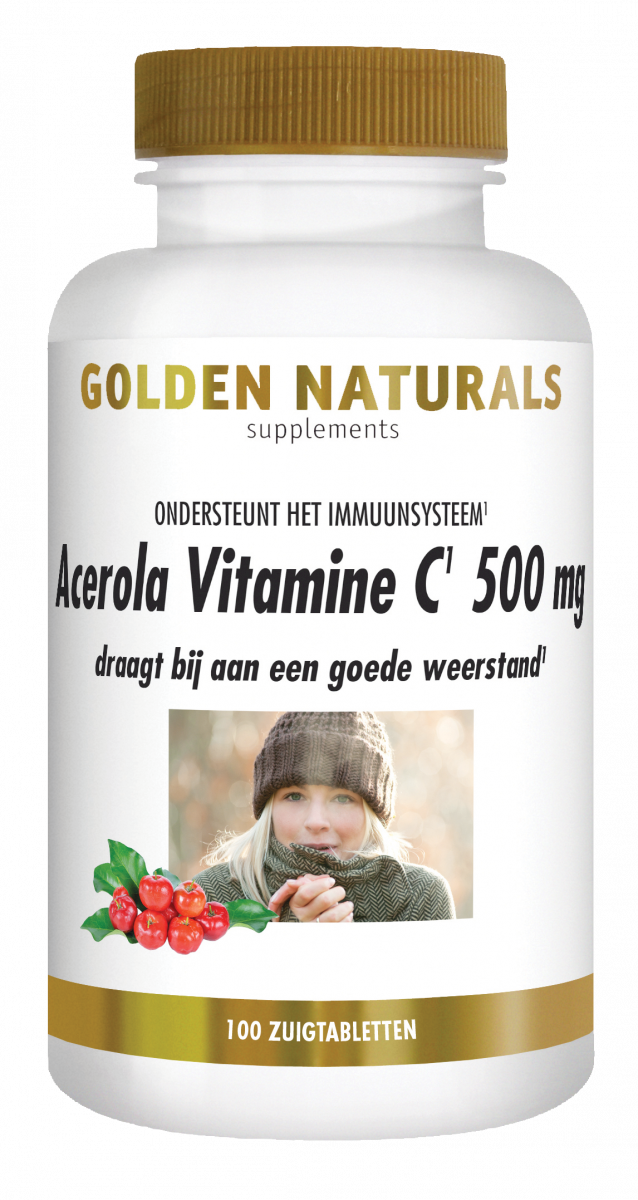 Golden Naturals Acerola Vitamine C 500mg 100tbl