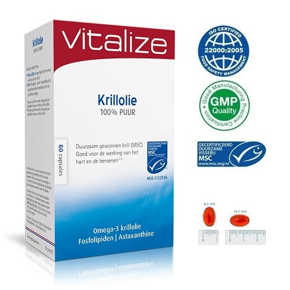 Vitalize Krillolie 100% Puur - Superba® 60caps