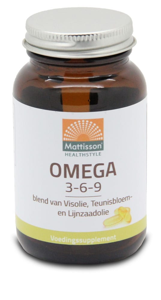 Mattisson Omega 3-6-9 Vis-, Teunisbloem- en Lijnzaadolie 60 capsules
