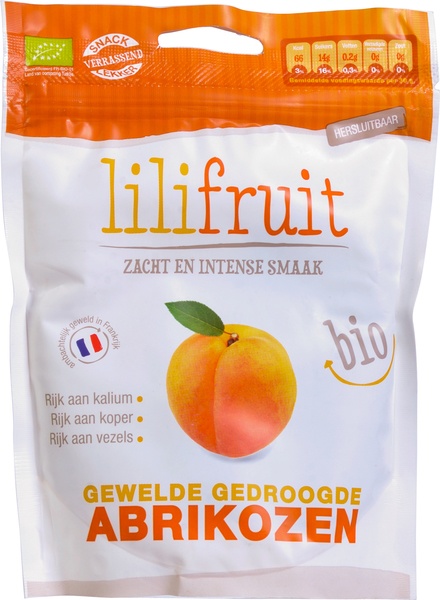 Lilifruit Gewelde Gedroogde Abrikozen