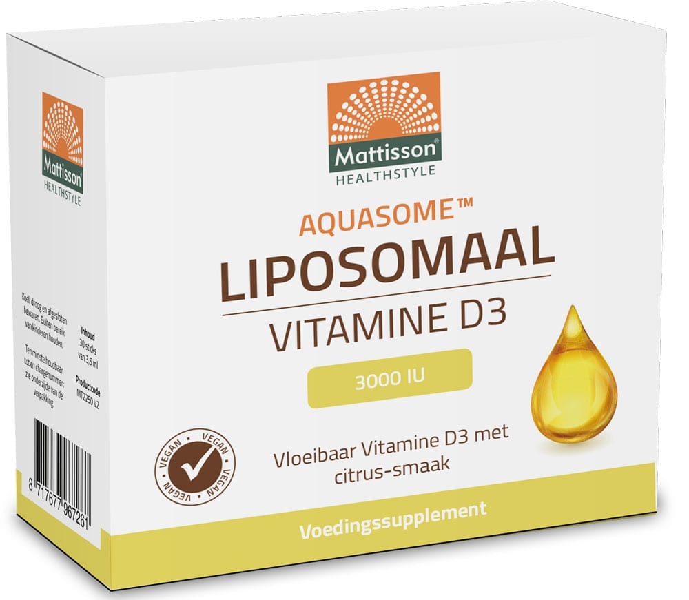 Mattisson Aquasome® Liposomaal Vitamine D3 3000IU sticks