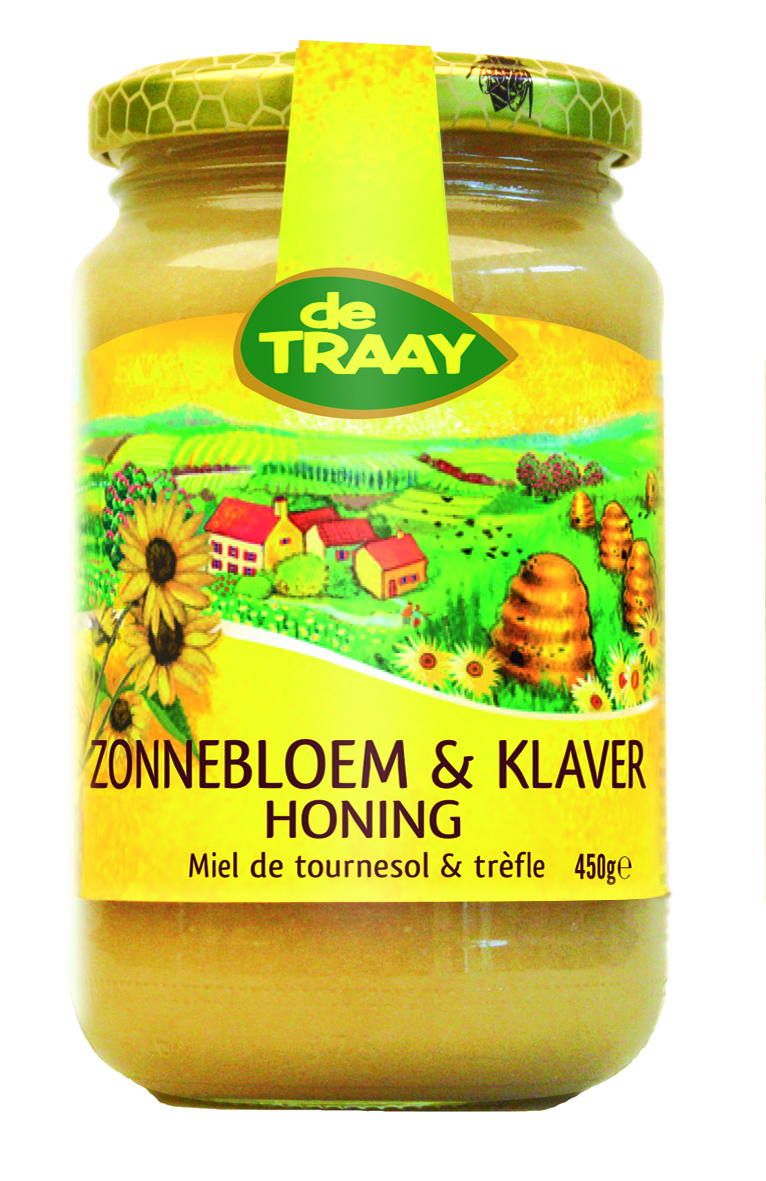 De Traay Zonnebloemhoning-Klaver honing