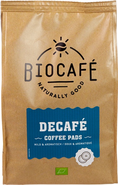 Biocafe Koffiepads Cafeïnevrij