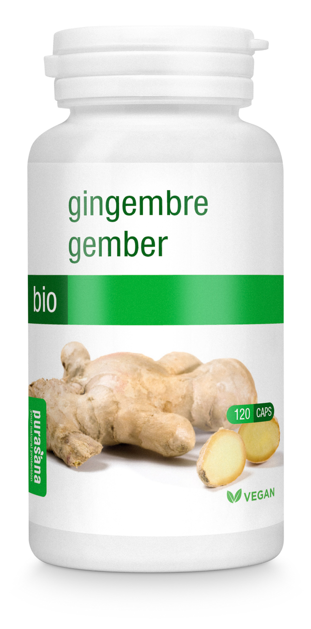 Gember BIO VEGAN - 60 capsules - Purasana