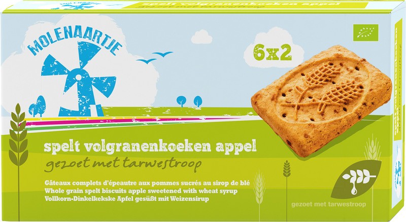 Molenaartje Spelt Volgranenkoek Appel