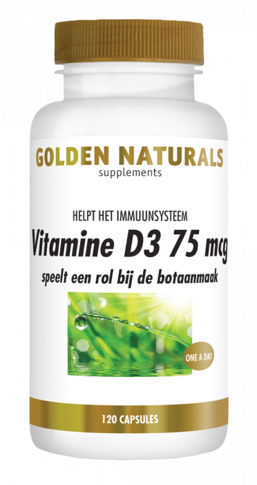 Golden Naturals Vitamin D3 75mcg