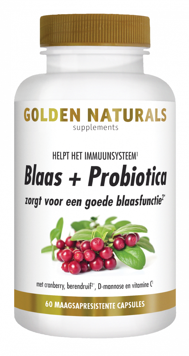 Golden Naturals Blaas + Probiotica 60 vegan capsules