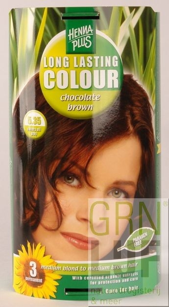 HennaPlus Long lasting colour 5.35 chocolate brown