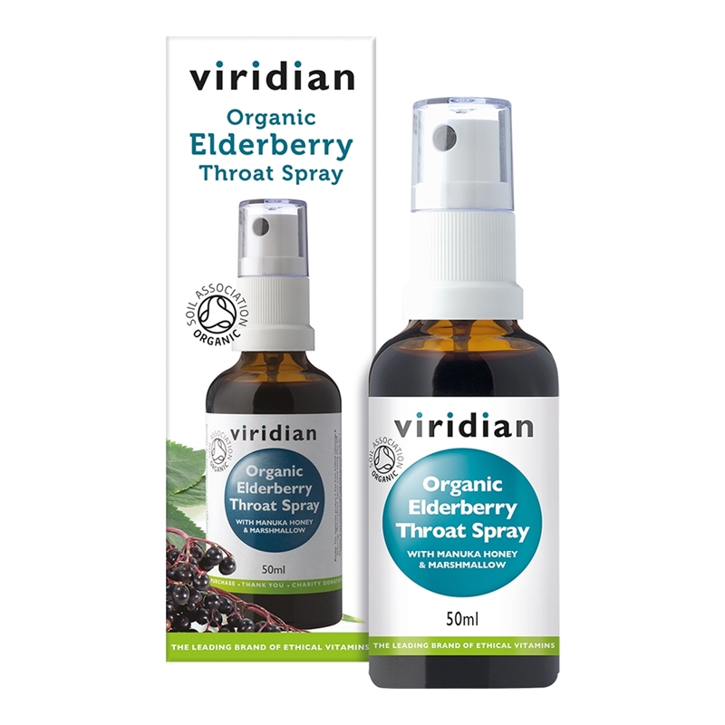 Viridian Organic Elderberry Throat Spray