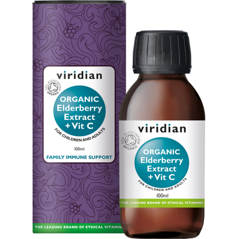 Viridian Organic Elderberry Extract with Vitamin C