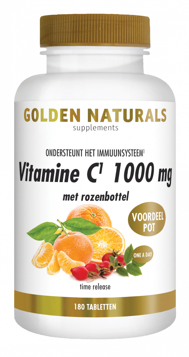 Golden Naturals Vitamine C1000 met Rozenbottel